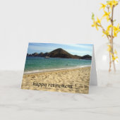 Carte retrait de plage (Fleur jaune)