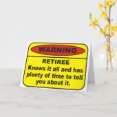 Carte Retraité (Fleur jaune)