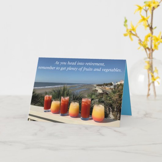 Carte Retraite (Fleur jaune)