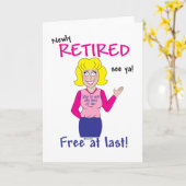 Carte Retraite (Fleur jaune)