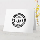 Carte Retraité 2025 Plus mon problème - Retraite (Fleur jaune)