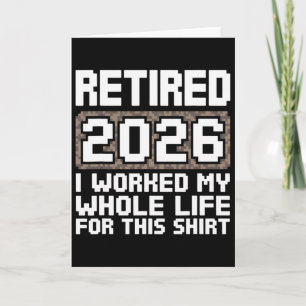 Carte Retraité 2026 J'ai Travaillé Toute Ma Vie