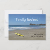 Carte Retraite à la plage (Devant)