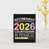 Carte Retraite Cl De 2026 Compte À Compter De L'Enseigna (Fleur jaune)