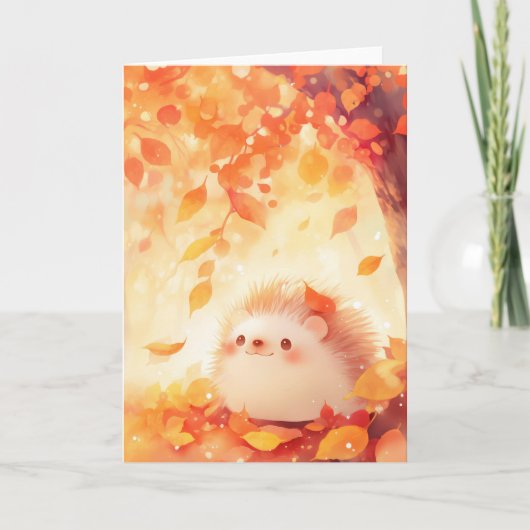 Carte Retraite d'Automne du Hérisson (Devant)