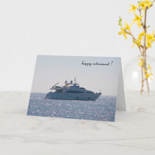 Carte retraite de boatin (Fleur jaune)