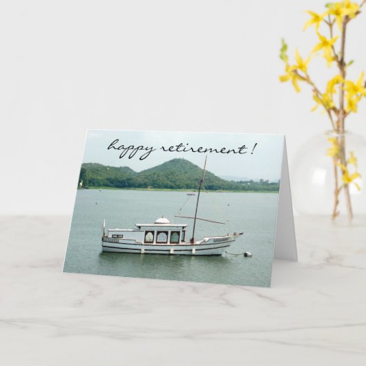 Carte retraite de boatin (Fleur jaune)