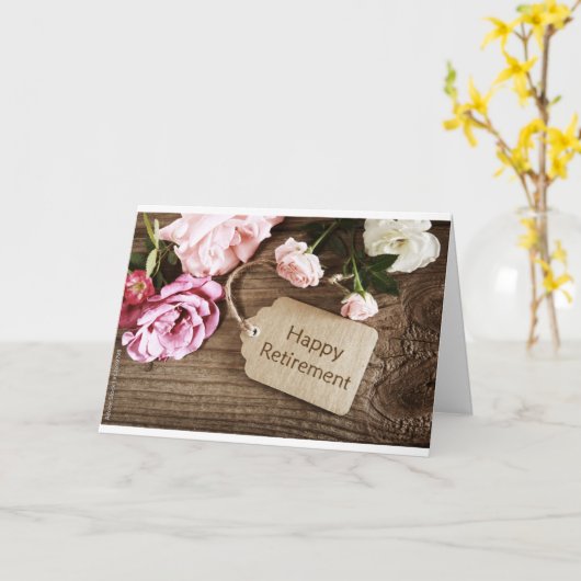 CARTE "RETRAITE DE DAME SPÉCIALE" (Fleur jaune)