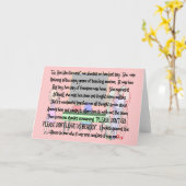 Carte Retraite de l'enseignant "Don't Go" Histoire Cadea (Fleur jaune)