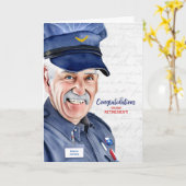 Carte Retraite de l'opérateur postal White Man (Fleur jaune)