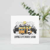 Carte Retraite de montagne Campervan (Debout devant)