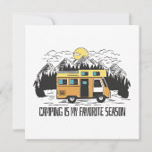 Carte Retraite de montagne Campervan (Dos)