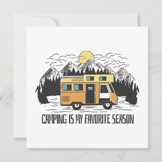 Carte Retraite de montagne Campervan (Devant)