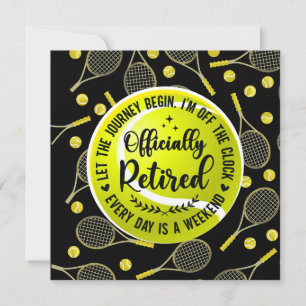 Carte Retraite de tennis pour le joueur et le fan