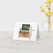 Carte Retraite d'enseignant customisée (Fleur jaune)