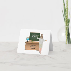 Carte Retraite d'enseignant customisée