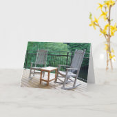 Carte Retraite des chaises à bascule (Fleur jaune)