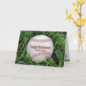 Carte Retraite des entraîneurs de baseball de l'équipe (Fleur jaune)