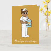 Carte Retraite des infirmières (Fleur jaune)