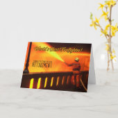 Carte Retraite des pompiers (Fleur jaune)