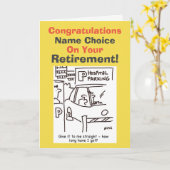 Carte Retraite des travailleurs hospitaliers (Fleur jaune)