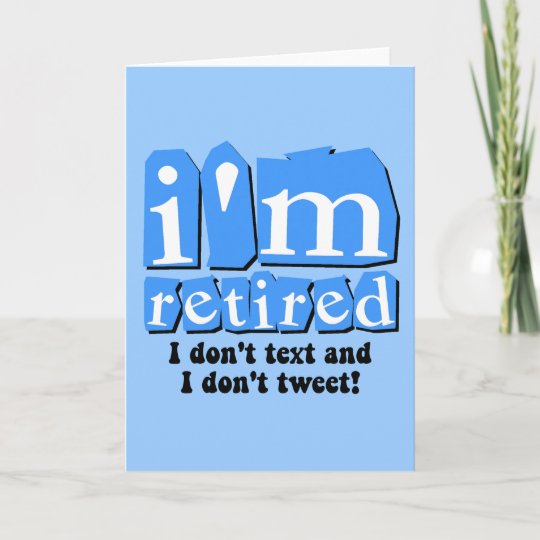 Carte Retraite Drole De Bip Des Textes Zazzle Be