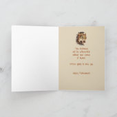 Carte Retraite drôle de collègue, Écureuil, Noix (Intérieur)