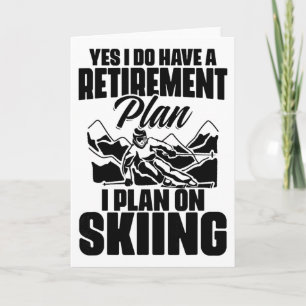 Carte Retraité Drôle Retraite Retraité Pension Ski Ret
