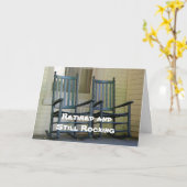 Carte Retraité et toujours à la roche, (Fleur jaune)