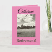 Carte Retraite ! Fille Inspirante Vœux Positifs (Devant)