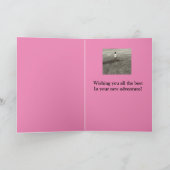 Carte Retraite ! Fille Inspirante Vœux Positifs (Intérieur)