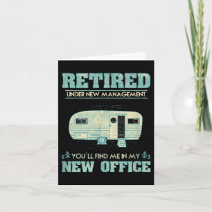 Carte Retraite Funny Camping Rv Caravan Cadeau Retraite 