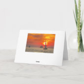 Carte Retraite heureuse, bateau de pêche, la Floride, (Dos)