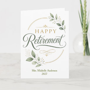 Carte Retraite Heureuse Personnalisée