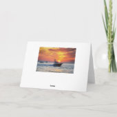 Carte Retraite heureuse, voiliers, la Floride, coucher (Dos)