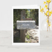 CARTE **RETRAITE** HUMOUR - DÉTENDEZ-VOUS REMEBER COMMEN (Fleur jaune)