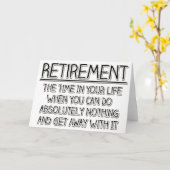 Carte Retraite : Il est temps de ne rien faire (Fleur jaune)