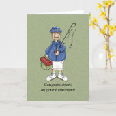 Carte Retraité masculin (Fleur jaune)