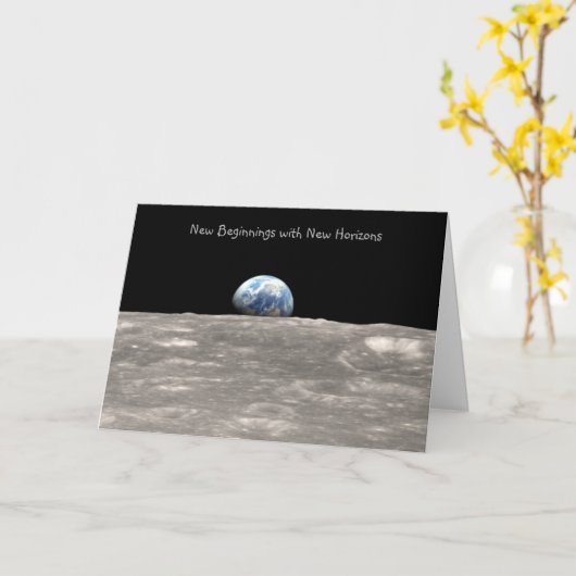 Carte Retraite : Nouveaux débuts avec nouveaux horizons (Fleur jaune)