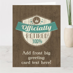 Carte Retraite officielle, 100% Retraite Vintage