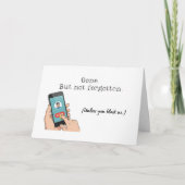 Carte Retraite : Parti Mais Pas Oublié (Devant)