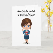 CARTE **RETRAITE** POUR VOTRE "ENSEIGNANT" PRÉFÉRÉ (Fleur jaune)