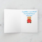 Carte Retraite principale avec l'ours et l'Apple de (Intérieur)