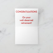 Carte Retraite - professeur (Intérieur)