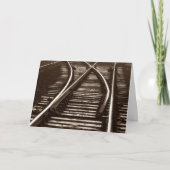 Carte Retraite Railroad Switch jonction Trains ferroviai (Devant)