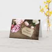 CARTE "RETRAITE SPÉCIALE DE LA FEMME" (Fleur jaune)