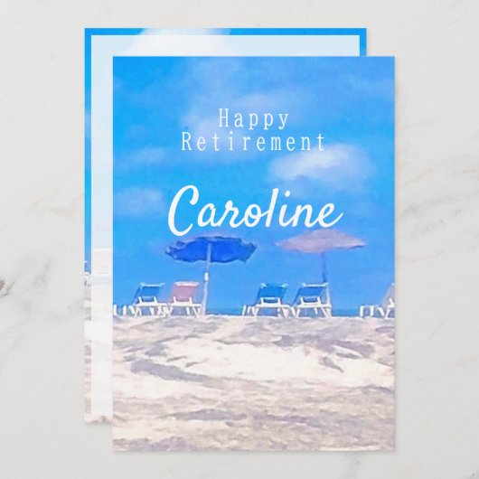 Carte Retraite sur mesure (Devant / Derrière)