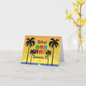 Carte Retraité...Tamarac, FL, (Fleur jaune)