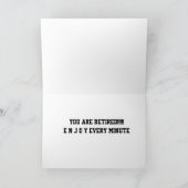 CARTE **RETRAITE** TEMPS POUR "PROFITER DE LA VIE" FÉLIC (Intérieur)