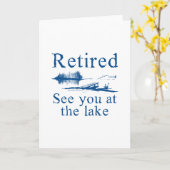 Carte Retraité Vous Voir Au Lac (Fleur jaune)